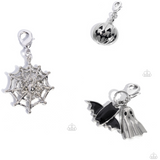 Halloween Charm Trio- Silver- Paparazzi Accessories - Rhodium Charm - Jewelry with Erin Binford