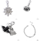 Halloween Charm- Paparazzi Accessories - Silver- 4 piece set - Jewelry with Erin Binford