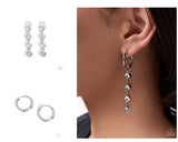 Swooning Sheen and Changeable Chic - Silver - Paparazzi Accessories - Earring Interchangeable Charm Set