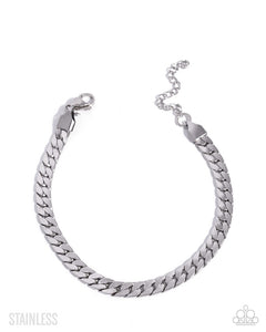 Weekend Wait - Silver - Paparazzi Accessories - Bracelet