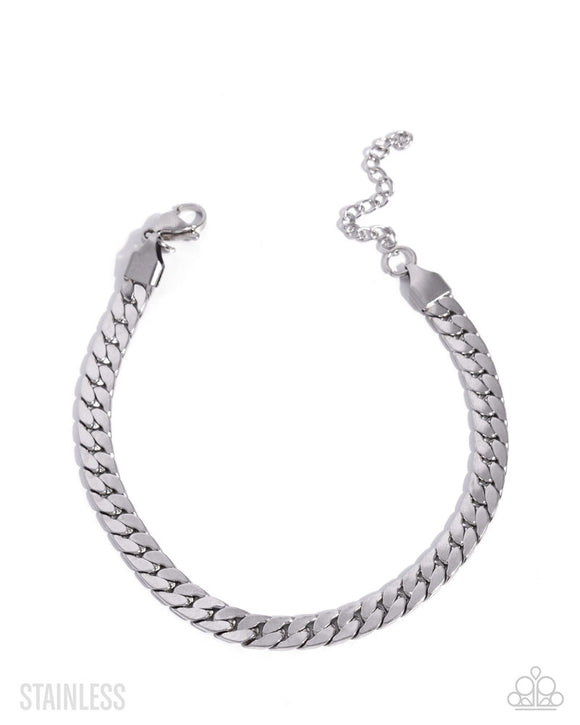 Weekend Wait - Silver - Paparazzi Accessories - Bracelet