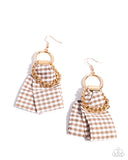 Picnic Pizzazz- Brown - Paparazzi Accessories - Earring - Jewelry with Erin Binford