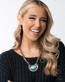 Grounded Gesture- Blue - Paparazzi Accessories - Necklace - Jewelry with Erin Binford