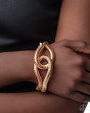 Interlocked Ignition - Gold- Paparazzi Accessories- Bracelet - Jewelry with Erin Binford