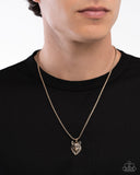 Alpha's Call- Gold - Paparazzi Accessories - Necklace