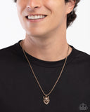 Alpha's Call- Gold - Paparazzi Accessories - Necklace