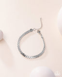 Weekend Wait - Silver - Paparazzi Accessories - Bracelet