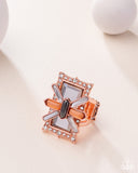 Exaggerated Edge-Copper - Paparazzi Accessories - Ring - Jewelry with Erin Binford
