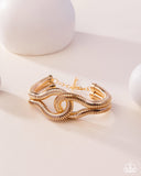 Interlocked Ignition - Gold- Paparazzi Accessories- Bracelet - Jewelry with Erin Binford