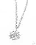 Glamourous Garden - White - Paparazzi Accessories - Necklace
