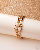 Chic Clover - Gold - Paparazzi Accessories - Bracelet - Jewelry with Erin Binford