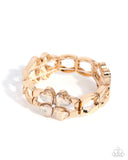 Chic Clover - Gold - Paparazzi Accessories - Bracelet - Jewelry with Erin Binford