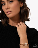 Chic Clover - Gold - Paparazzi Accessories - Bracelet - Jewelry with Erin Binford