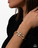 Chic Clover - Gold - Paparazzi Accessories - Bracelet - Jewelry with Erin Binford