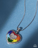 Puzzling Parallel - Multi - Paparazzi Accessories - Necklace