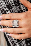 Urban Empire - White - Paparazzi Accessories - Ring - Jewelry with Erin Binford