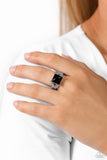 Deluxe Drama - Black - Paparazzi Accessories - Ring - Jewelry with Erin Binford