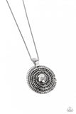 Solar Swirl - Silver - Paparazzi Accessories - Necklace