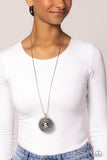 Solar Swirl - Silver - Paparazzi Accessories - Necklace