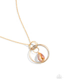 Swinging Shimmer - Gold -Paparazzi Accessories - Necklace