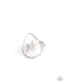 Seaside Serendipity - White - Paparazzi Accessories - Ring - Jewelry with Erin Binford