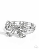 Its All A-BOW-t Me - White - Paparazzi Accessories - Bracelet - Jewelry with Erin Binford