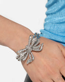 Its All A-BOW-t Me - White - Paparazzi Accessories - Bracelet - Jewelry with Erin Binford