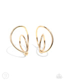 Wraparound Whimsy - Gold - Paparazzi Accessories - Earring - Jewelry with Erin Binford