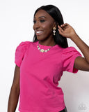 Bouquet Brilliance - Yellow  - Paparazzi Accessories - Necklace - Jewelry with Erin Binford