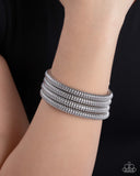 Casual Coils - Silver - Paparazzi Accessories - Bracelet - Jewelry with Erin Binford