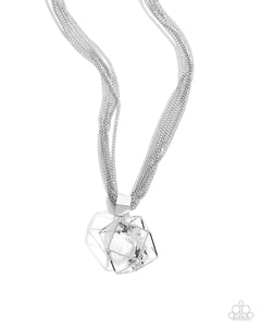 Eager Elegance - White- Paparazzi Accessories- Necklace - Jewelry with Erin Binford