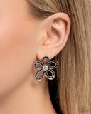 Blooming Belle - Black - Paparazzi Accessories - Earring - Jewelry with Erin Binford