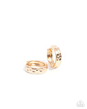 Hammered Hyperaware - Gold - Paparazzi Accessories - Earring - Jewelry with Erin Binford