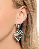 Whimsical Wrangler - Blue - Paparazzi Accessories - Earring - Jewelry with Erin Binford