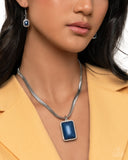 Clandestine Color - Blue - Paparazzi Accessories - Necklace - Jewelry with Erin Binford