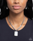 Clandestine Color - White - Paparazzi Accessories - Necklace - Jewelry with Erin Binford