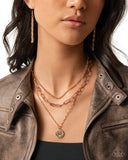 Ready for Fame - Gold -Paparazzi Accessories - Necklace - Jewelry with Erin Binford