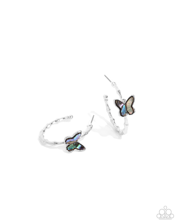 Butterfly Beginning - Blue - Paparazzi Accessories - Earring - Jewelry with Erin Binford
