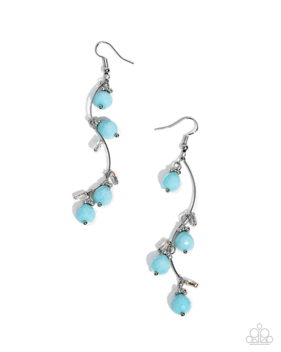 Seize the Sway - Blue - Paparazzi Accessories- Earring - Jewelry with Erin Binford