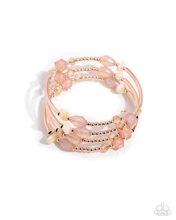 Multiple Choice - Rose Gold - Paparazzi Accessories - Bracelet
