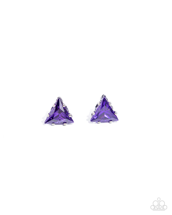 Triangular Twinkle - Purple - Jewelry with Erin Binford