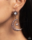 Cosmic Cutie - Copper - Paparazzi Accessories - Earring - Jewelry with Erin Binford
