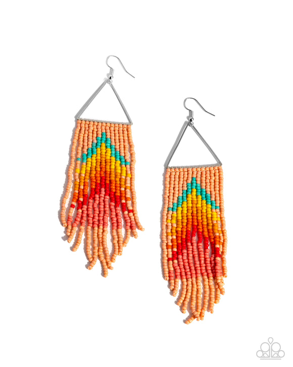 Pointed Promotion - Yellow - Paparazzi Accessories - Earring - Jewelry with Erin Binford