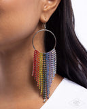 Streamlined Shimmer - Multi - Paparazzi Accessories - Earring - Jewelry with Erin Binford