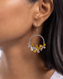 Bouquet Bliss - Yellow - Paparazzi Accessories - Earring - Jewelry with Erin Binford