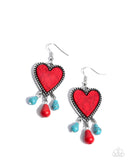 Grandiose Gaze - Red - Paparazzi Accessories - Earring - Jewelry with Erin Binford