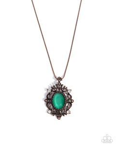 Family Crest - Copper - Paparazzi Accessories - Necklace - Jewelry with Erin Binford