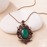 Family Crest - Copper - Paparazzi Accessories - Necklace - Jewelry with Erin Binford
