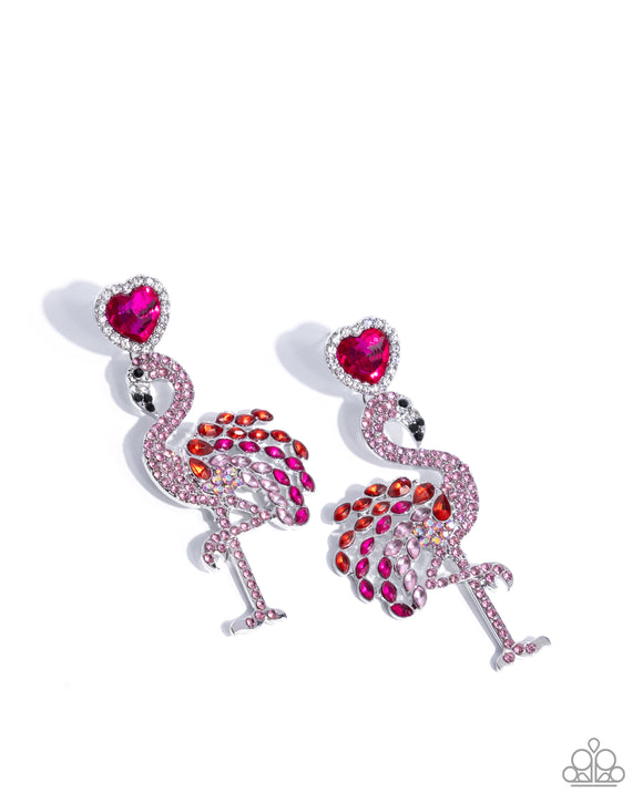 Flamingo Freestyle - Pink - Paparazzi Accessories - Earring - Jewelry with Erin Binford
