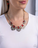 Midsummer Masterpiece - Red - Paparazzi Accessories - Necklace - Jewelry with Erin Binford